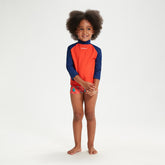 Infant Unisex Learn To Swim Essential Rash Top Blue/Coral | Speedo sale