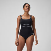 Shaping Contour Eclipse Swimsuit Black/White | Speedo US