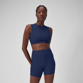 Solid Bikini Top with Mesh Blue | Speedo US