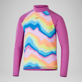 Girls' Printed Long Sleeve Rash Top Pink | Speedo for sale