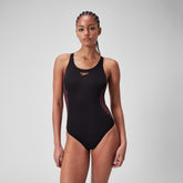 Placement Muscleback Swimsuit Black/Purple | Speedo US