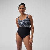 Shaping Contour Eclipse Swimsuit Black/Grey | Speedo discount