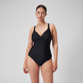 Shaping Cross Knot Swimsuit Black | Speedo for sale