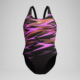 HyberBoom Placement Swimsuit Black/Coral | Speedo outlet