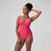 Shaping Cross Knot Swimsuit Pink | Speedo sale