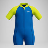 Boys' Learn to Swim Essential Neoprene Suit Blue/Yellow | Speedo US