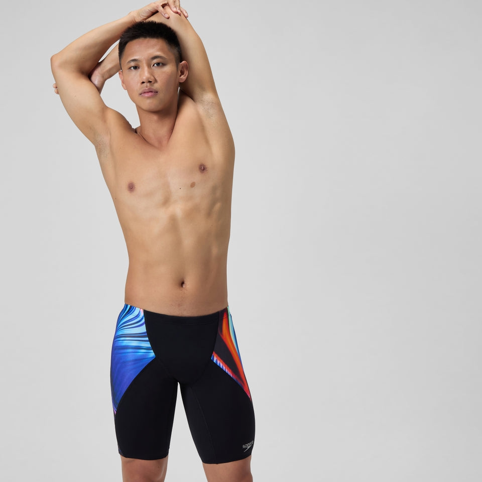 Club Training Printed V-Cut Jammer Navy/Red | Speedo on sale