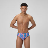 Club Training 8cm Printed Brief Navy/Pink | Speedo on sale