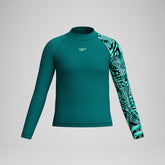 Boys Long Sleeve Rashguard Green | Speedo outlet