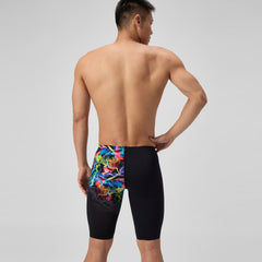 Club Training Printed Jammer Black/Green | Speedo outlet