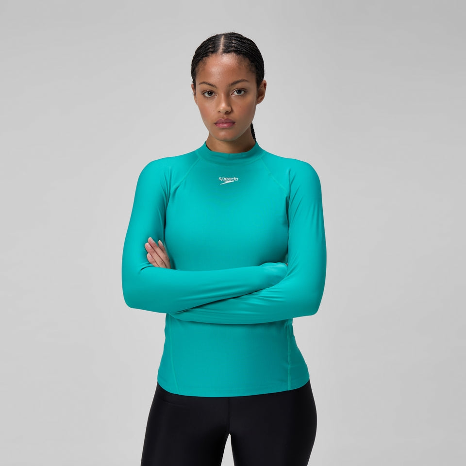 Long Sleeve Rashguard Turquoise | Speedo US