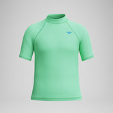 Boys Short Sleeve Rashguard Green | Speedo on sale