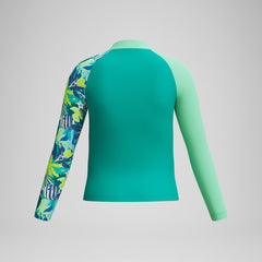 Boys Long Sleeve Rashguard Turquoise | Speedo US