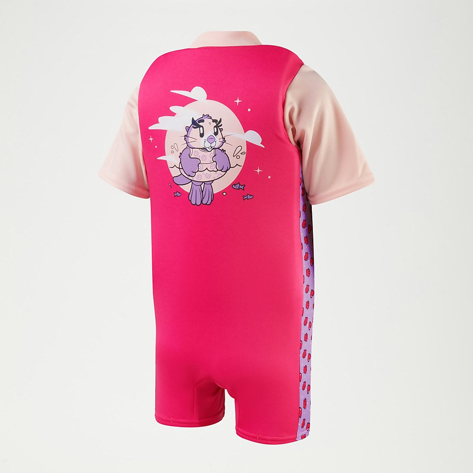 Infant Learn to Swim Aria Sea Otter Float Suit Pink | Speedo near me