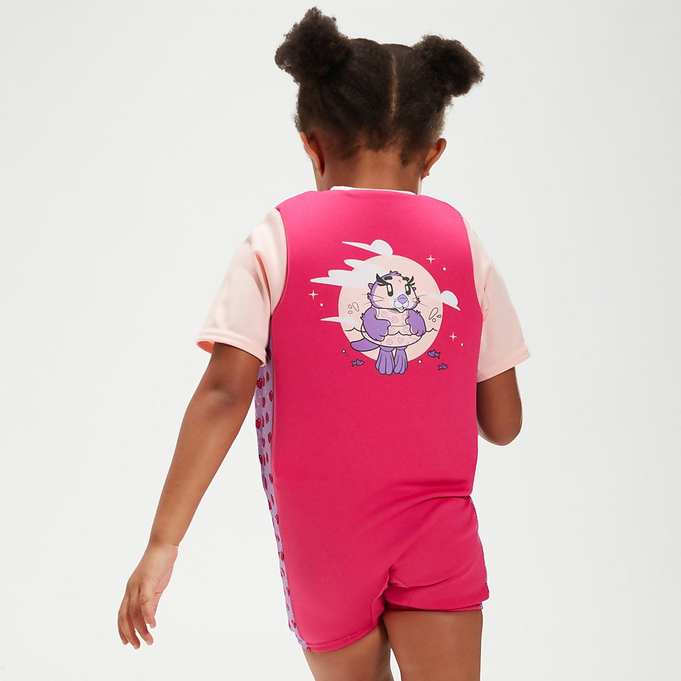 Infant Learn to Swim Aria Sea Otter Float Suit Pink | Speedo near me