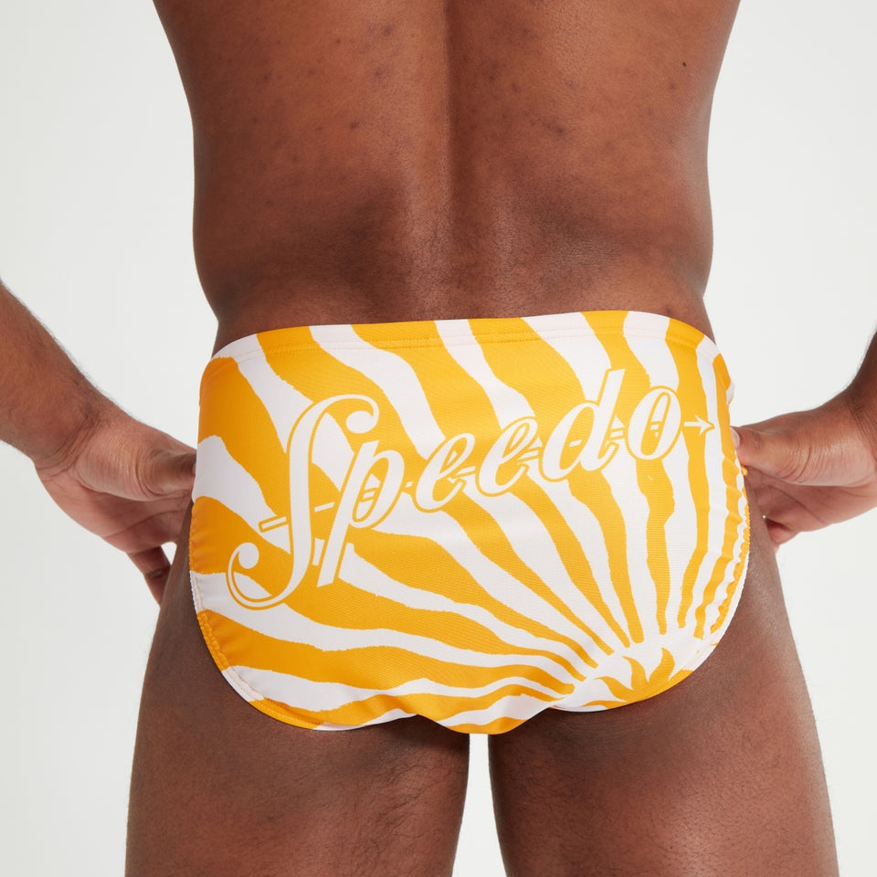 Escape 5cm Brief White/Yellow | Speedo on sale