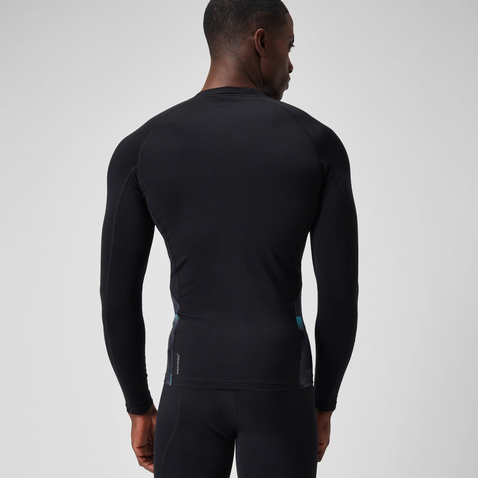 Endurance+ Splice Rash Top Black/Grey | Speedo on sale