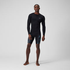 Endurance+ Splice Rash Top Black/Grey | Speedo on sale