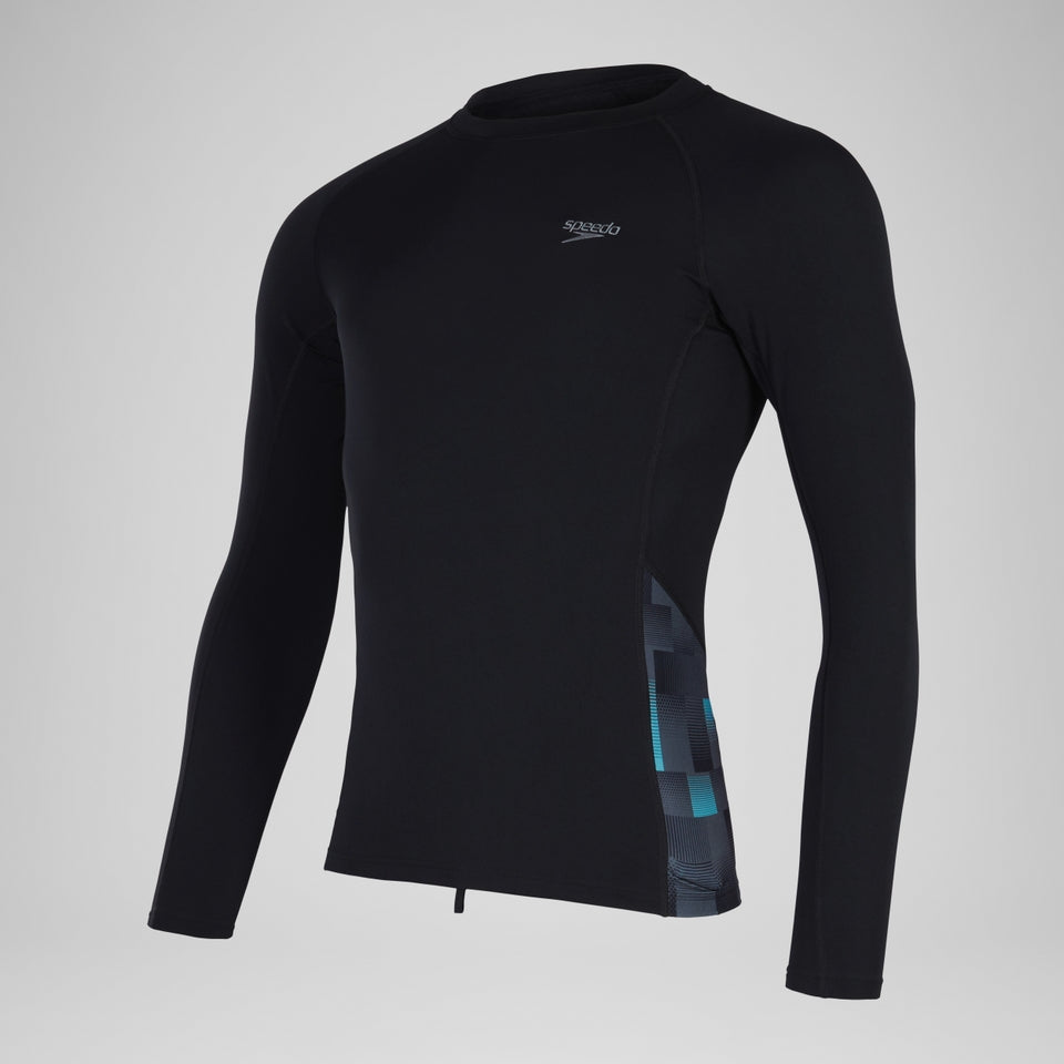 Endurance+ Splice Rash Top Black/Grey | Speedo on sale