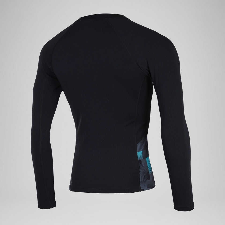 Endurance+ Splice Rash Top Black/Grey | Speedo on sale