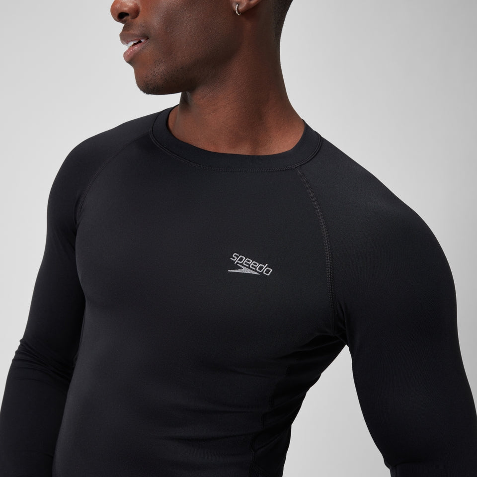 Endurance+ Splice Rash Top Black/Grey | Speedo on sale