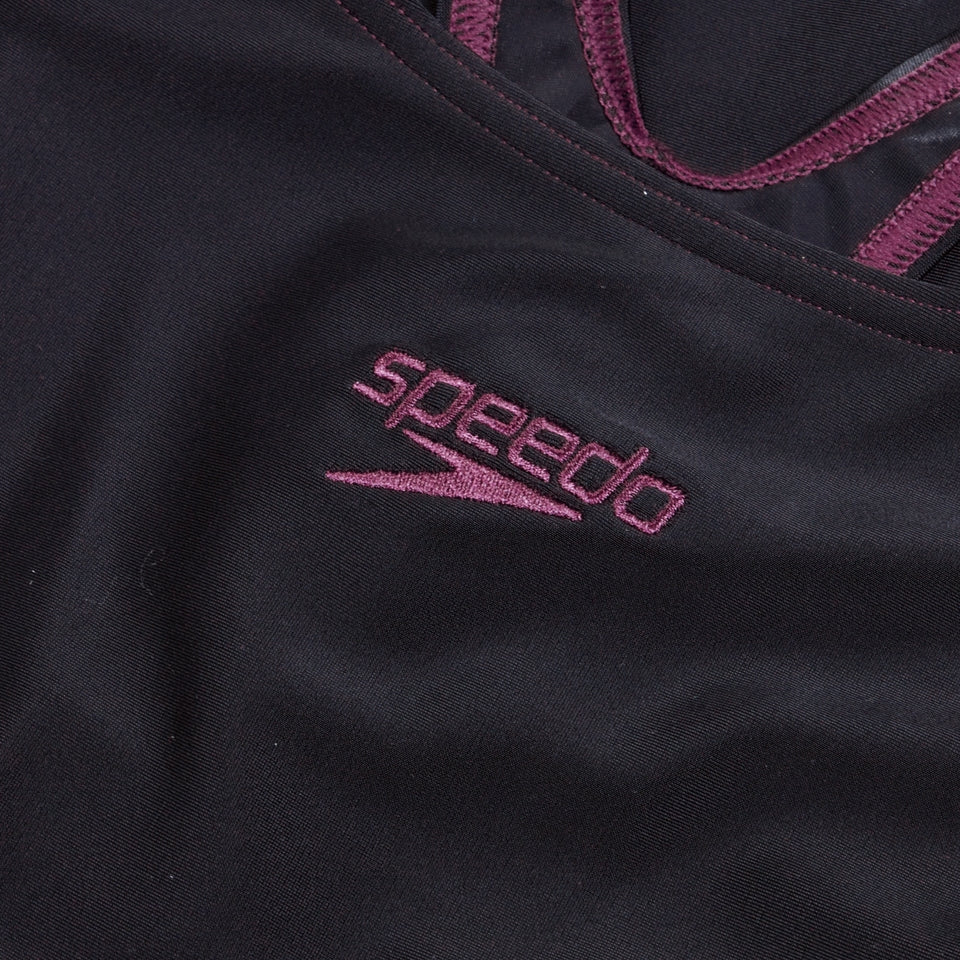 HyperBoom Splice Racerback Swimsuit Black/Purple | Speedo sale