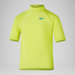 Boys' Printed Short Sleeve Rash Top Yellow | Speedo near me