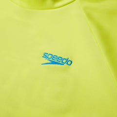 Boys' Printed Short Sleeve Rash Top Yellow | Speedo near me