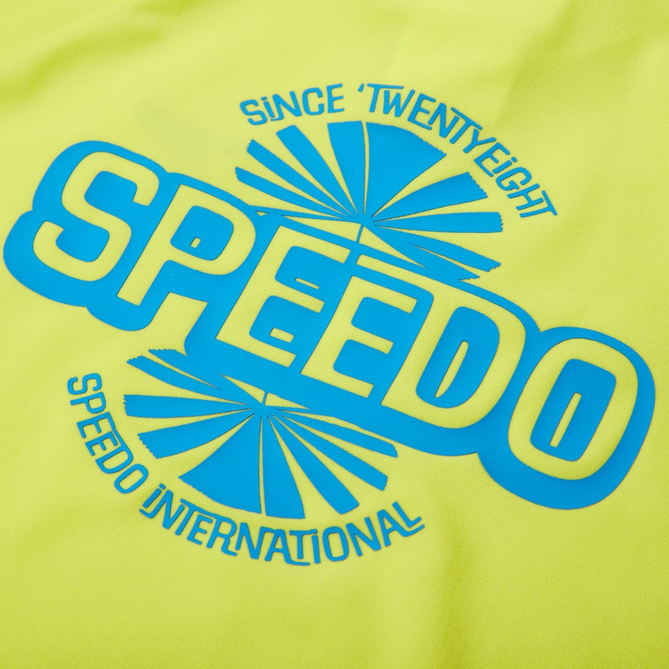 Boys' Printed Short Sleeve Rash Top Yellow | Speedo near me