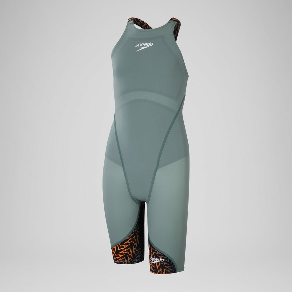 Girls' Fastskin LZR Ignite Kneeskin Green/Black | Speedo near me