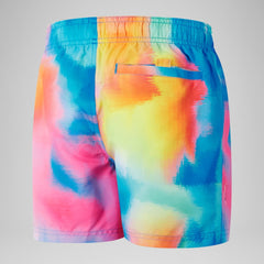 Boys' Digital Printed 13" Swim Short Blue/Yellow | Speedo near me