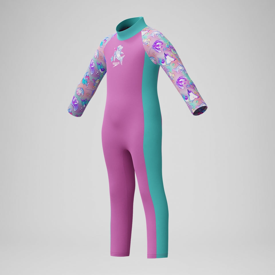 Infant Girls' Learn to Swim All-in-one Sun Suit Pink | Speedo for sale
