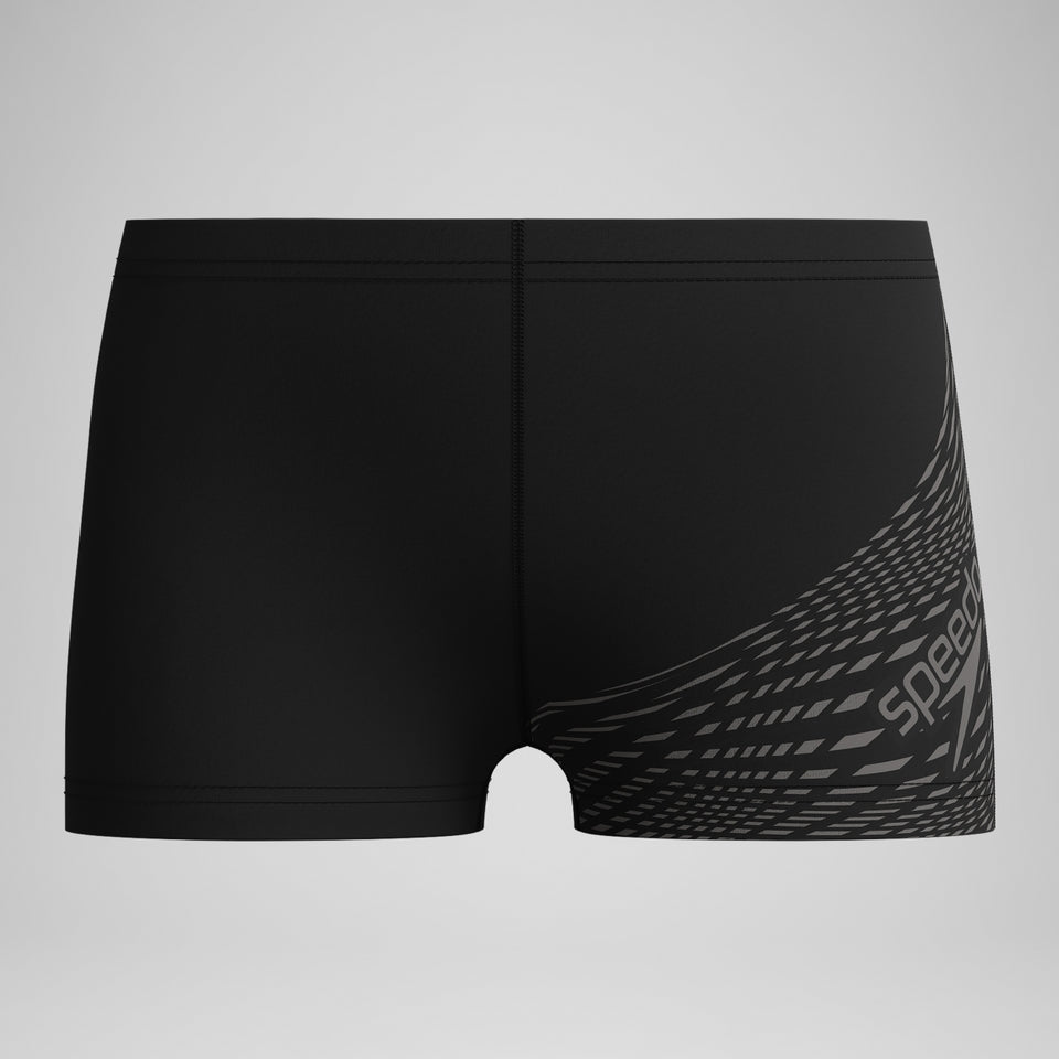 Boys' Medley Logo Aquashort Black/Grey | Speedo sale
