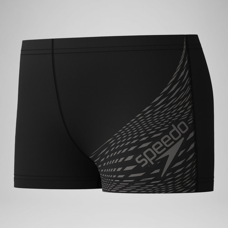 Boys' Medley Logo Aquashort Black/Grey | Speedo sale