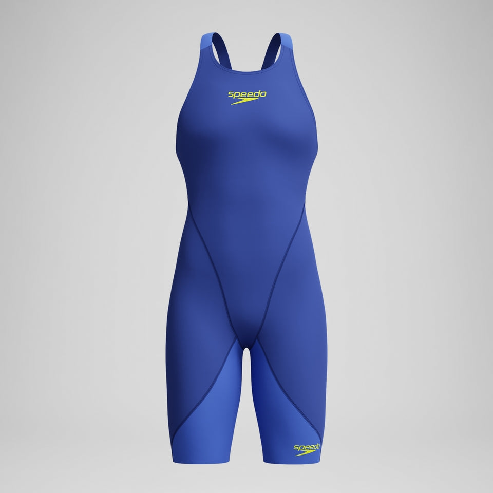Girls' Fastskin LZR Ignite Kneeskin Blue/Yellow | Speedo for sale