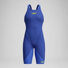 Girls' Fastskin LZR Ignite Kneeskin Blue/Yellow | Speedo for sale