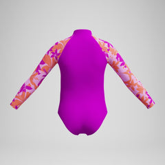 Girls' Long Sleeve Swimsuit Pink | Speedo on sale