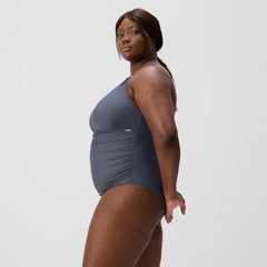 Plus Size Shaping V Neck Swimsuit Grey | Speedo US