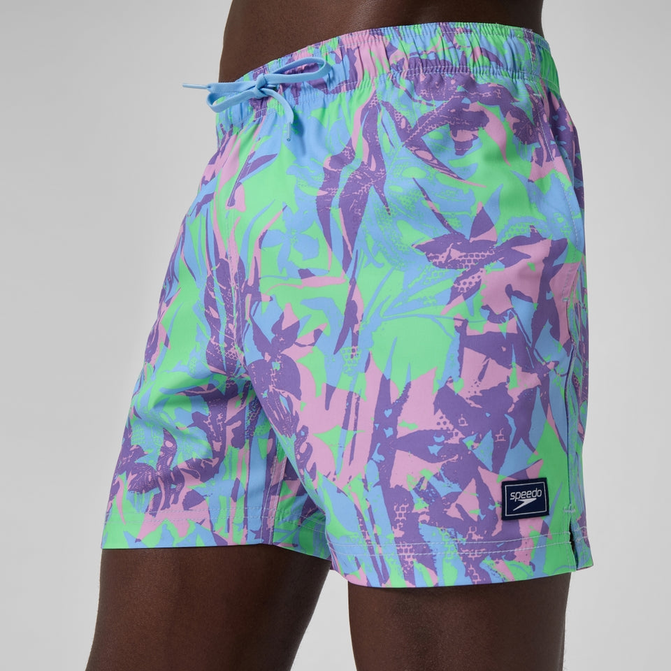 Redondo Edge Printed 40cm Swim Shorts Purple/Green | Speedo US