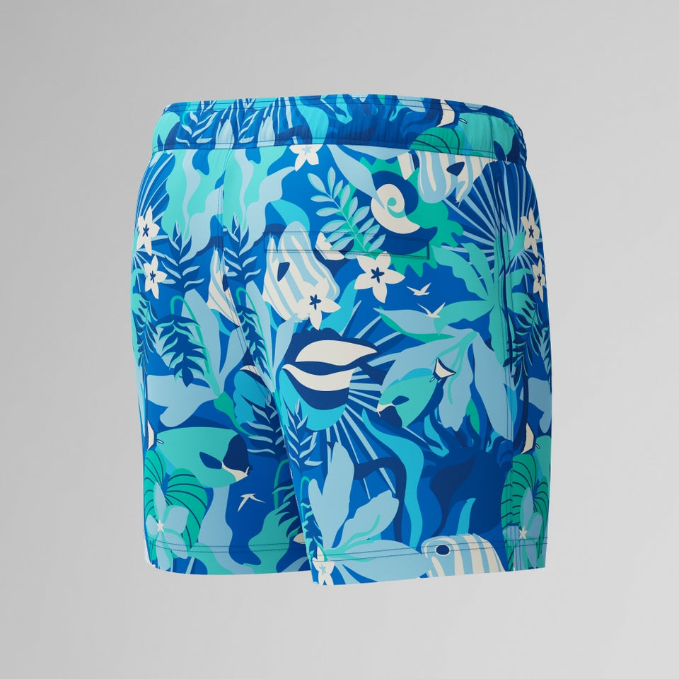 Redondo Edge Printed 35cm Swim Shorts Blue | Speedo US