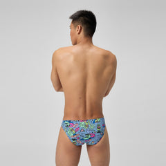 Club Training Printed Brief Blue/Green | Speedo discount