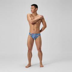 Club Training Printed Brief Blue/Green | Speedo discount