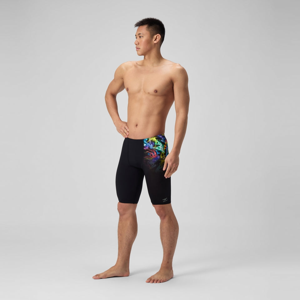 Club Training Printed Jammer Black/Green | Speedo outlet
