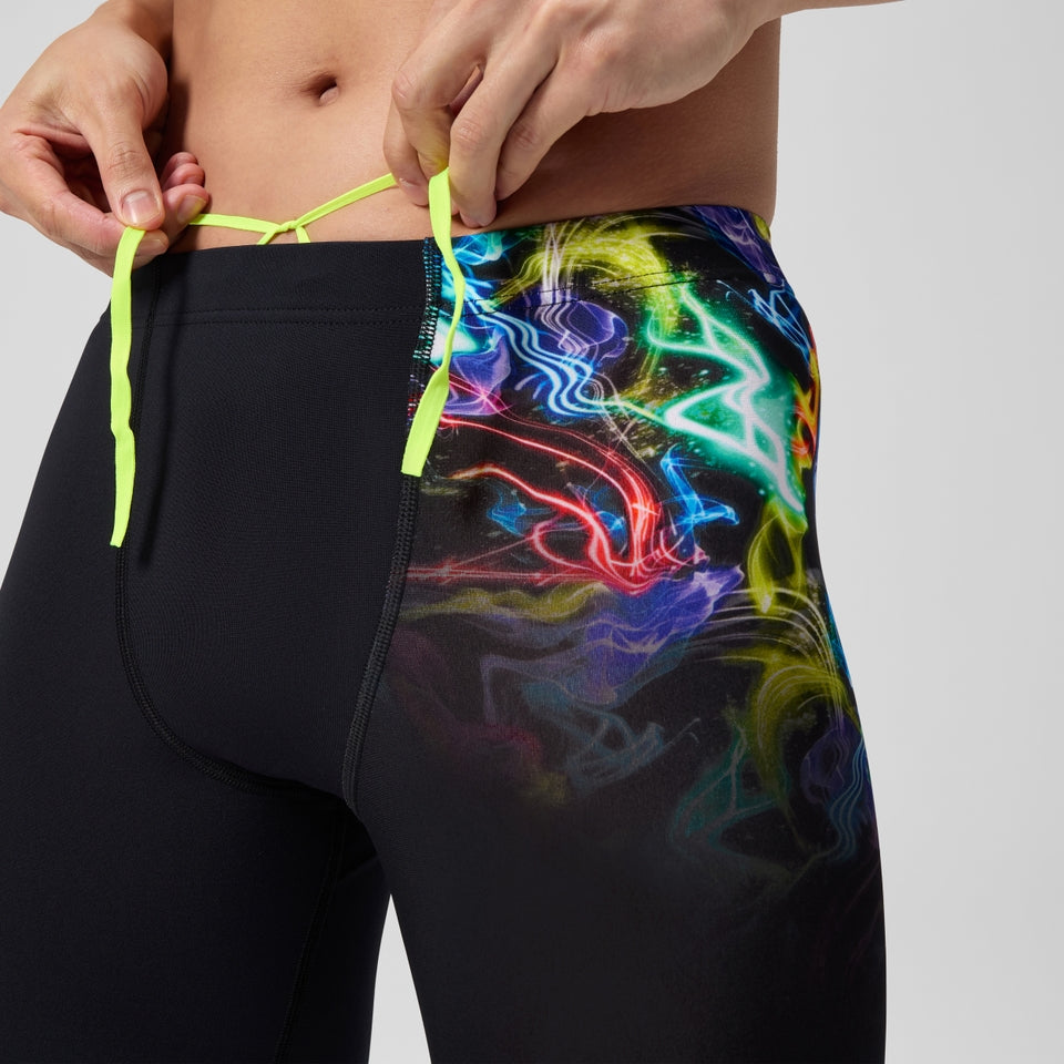 Club Training Printed Jammer Black/Green | Speedo outlet