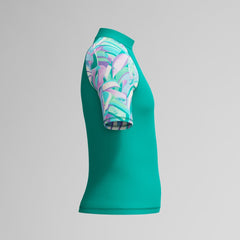 Girls Short Sleeve Rashguard Turquoise | Speedo discount