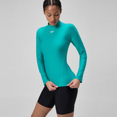 Long Sleeve Rashguard Turquoise | Speedo US